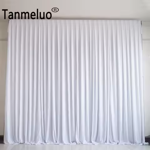 2x2/3x3M White Backdrop Party Curtain Non Transparent Lycra Photo Booth Backdrop Event Drapes Fabric