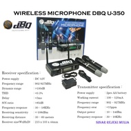 [✅New] Microphone Dbq U 350 Pro Wireless Microphone - 2 Chanel Mic