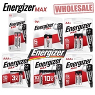 [100% Original] Energizer Max Alkaline Battery AA AAA AAAA E96 9V Batteries