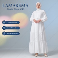 Ready stok Baju Gamis Putih Wanita Simple Elegan Dan Mewah | Gamis
