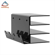 Keyboard Display Stand Acrylic 3 Tier Stand Frame Shelf for Study Room Exhibition Black