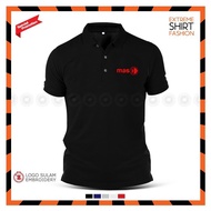 Polo Tee Shirt Cotton MAS Malaysia Airlines Uniform Sales Baju T-Shirt Murah Lelaki Men Logo Sulam
