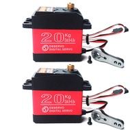 Pack of 2 DS3218 Digital RC Servo Motor 20KG High Torque Full Metal Gear Waterproof for Baja Cars Ro