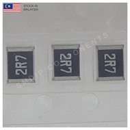 10PCS Taiwan-Grade 2.7R ±5%, 1210 SMD Resistor (2R7)
