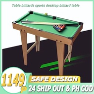 ◙On hand 27x14 inches Mini billiard Table for Kids wooden with tall feet pool table set taco billiar