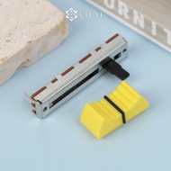 [QrhYK-t] 1pcs Straight Slide Push-pull Potentiometer 45mm B10K 30 Stroke Mono Mixer Fader Handle Le