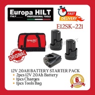 EUROPA HILT 12V 2.0AH LITHIUM ION RECHARGEABLE BATTERY FOR EUROPA HILT 12V TOOLS