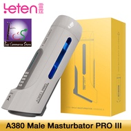 •LCS™- Leten A380 Pro Gen 3 Fully Automatic Telescopic Heating Strong Male Masturbator Sucking Masturbation Cup Sex Machine Sex Product for Men