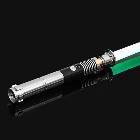 Luke RGB 16 Color Variable Metal Handle Lightsaber With Hitting Sound Effect FX Duel Lightsaber Meta