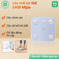 CODCân mỡ cơ thể Mijia S400 Cân chính xác Chỉ số chi tiết Dữ liệu đáng tin cậy Phát hiện nhịp tim tĩ