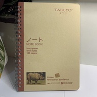 XO Takeyo spring notebook size A6, A5, B5 160 million - Anti-glare paper