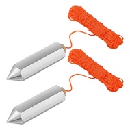 2 Pcs Hexagon Steel Plumb Bob790-8 8 Ounce Plumb Alloy Steel Plumb Building Measuring Hammer Craftin