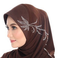 Habibi Noura Tudung Rashidah-Dark Brown