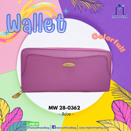 Marwell(มาร์เวลล์)กระเป๋าธนบัตรทรงยาวซิปรอบ หนังแท้ รุ่น MW 28-0362