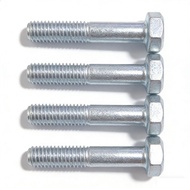 White Galvanized External Hexagon Screw External Hexagon Bolt Screw All-Thread Machine Wire Screw M1