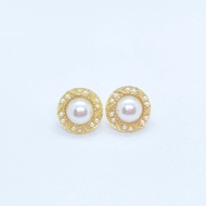 Gold Pearl Earring