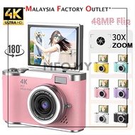Digital Camera CCD 48MP 4K Photo 8X Zoom Anti-shake 180° Flip Screen Selfile Camera for Student Scho