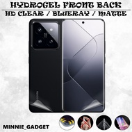 Xiaomi 15 Pro / 14 Pro / 14T Pro / 14 Ultra / / 14 Civi Hydrogel Front + Back Screen Protector