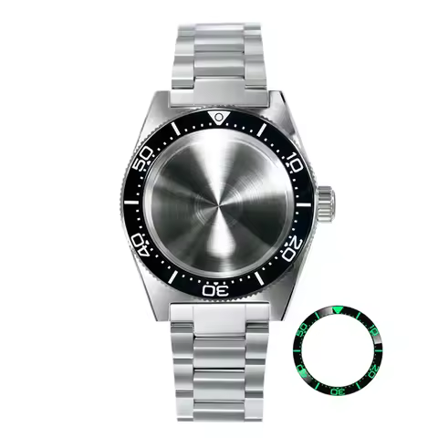 DS 62Mas 40mm Case Bracelet Stainless Steel Sapphire Glass AR Coatingfor NH35 Arab 38*30.5mm Bezel C