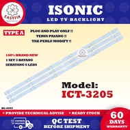 ICT-3205 ISONIC 32 INCH LED TV BACKLIGHT ( LAMPU TV ) ICT3205 32" BACKLIGHT