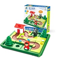R1A9M Little Red Riding Hood Little Red Riding Hood Smart Big Bad Wolf Jigsaw Puzzle HideSeek Board 