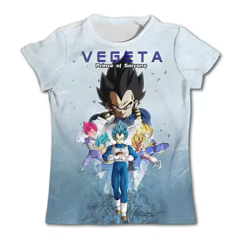 Men's Short sleeved Cartoon 7 Dragon Ball Z T-shirt Children's Top T-shirt Children's Clothing Summe