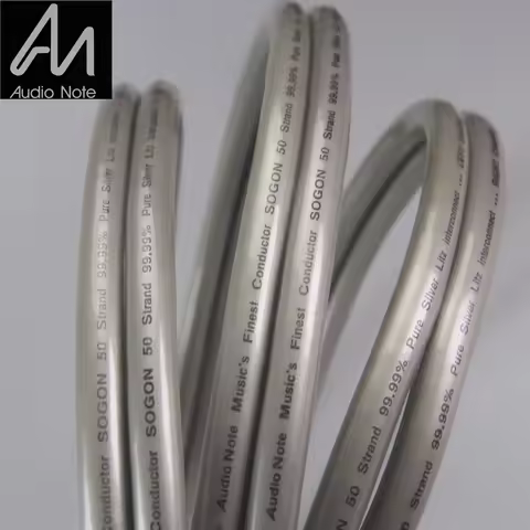 British original Audio Note finest codductor SOGON 50strand 99.99% Silver Plated Cable RCA Audio Dua