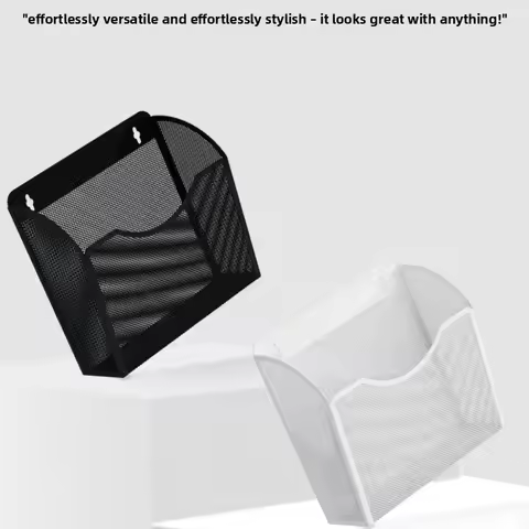 Magnetic Wall-mounted Storage Shelf Storage Rack for Kitchen Refrigerators File Cabinets Home Office