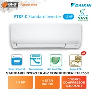Daikin Standard Inverter Air Conditioner FTKF R32 4 Star Rating 1.5HP Aircond FTKF35C FTKF35CLF Penghawa Dingin
