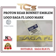 PROTON SAGA BLM FL REAR BONNET EMBLEM LOGO SAGA FL LOGO MARK