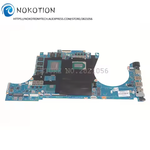 NOKOTION L59766-601 L59766-001 FPC54 LA-H482P For HP TPN-C143 OMEN 15-DH Laptop motherboard i7-9750H
