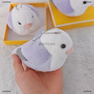 [COD] ourlove Lovebird Parrot High Fidelity Peony Parrot Plushie Budgie Pendant Plush Toys Lifelike 