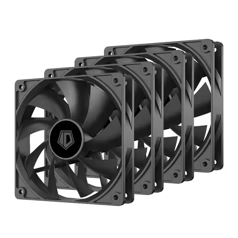 ID-COOLING XF-120-K Simplicity Efficiency PC Gamer Computer Case Fan 12V 4Pin PWM Adjust Speed Seria