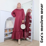 gamis toyobo premium polos busui rempel bawah