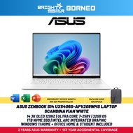 ASUS ZENBOOK S UX5406S-APV209WMS - 14 3K OLED 120HZ/U7-258V/32GB D5/1TB SSD/INTEL ARC/W11+HNS/2YRS