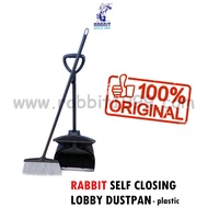 RABBIT SELF CLOSING LOBBY DUSTPAN - plastic - Self Closing Dustpan with broom Heavy Duty / Commercia