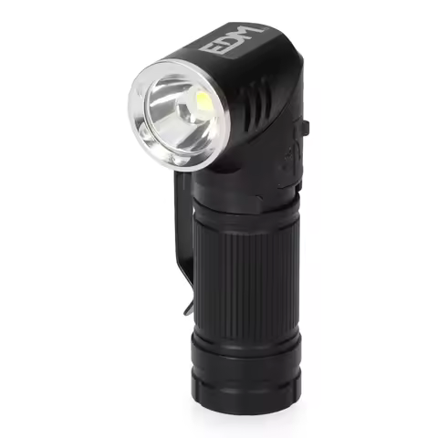 Rechargeable LED Flashlight 8W with 3 Modes, Mini USB-C Charging, 450lm Brightness, IP44 Water Resis