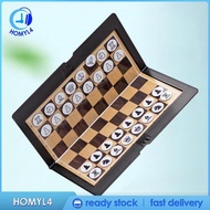 [Homyl4] Foldable Mini Chess Set Portable Wallet Pocket Chess for Camping