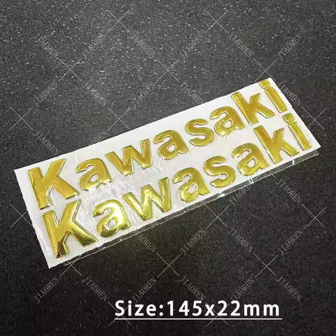 Gold Kawasaki Sticker 3d Tank Decal Kit for Z900 Z1000 Z750 Z650 Ninja 650 Ninja400 Ninja300 Zx6r Zx