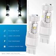 2pcs T20 7443 W21/5W Xeno High Power LED Bulbs Can Bus fit For 2009 2010 2011 2012 2013-2021 Fiat 50