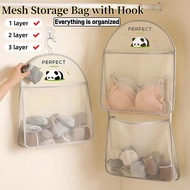 Underwear Socks Storage Organizer Hanging Bag Wardrobe Wall Bathroom Dormitory Storage Artifact Ward