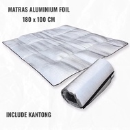 Warm Aluminum Foil Mattress Outdoor Camping Mattress Size 180 x 100 Cm - Inlcude Mattress Bag