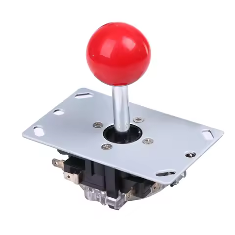 Red 8 Way Arcade Game Joystick Ball Joy Stick Red Ball Replacement Arcade Joystick