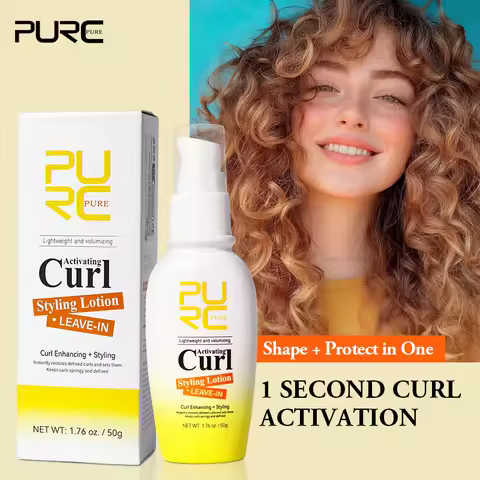 PURC Hair Curling Cream Curl Enhancer Spray Smoothing Bounce Wave Defining Cream for Women Anti-friz