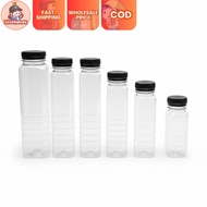 WiseNanay Clear Plastic Storage Bottle with Lid 150ml to 500ml Reusable Container