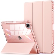 INFILAND Compatible with iPad Pro 12.9 Case 2022/2021(6th/5th Gen), [Crystal Clear Both Back & Frame