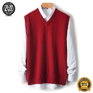 Vest Liam Zenvibe ID Rompi Pria Rajut Korea V neck Polos Knit Vest  Rajut Rompi Seragam Sekolah - ka