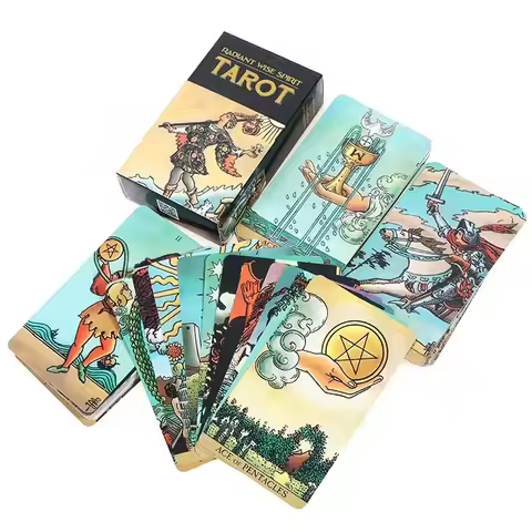 Black Radiant Wise Spirit Tarot Cards A 78 Rider Deck Oracle Rider Waite English Visions Divination 