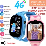 Kids Smart Watch 4G GPS Video Call 950mAh Battery SOS Smartwatch Camera Monitor Tracker Location Pho
