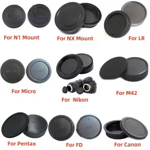 1pair Rear Lens Cap + camera Body cap for Canon nikon Sony for Pentax Micro M4/3 Panasonic M42 FD LR